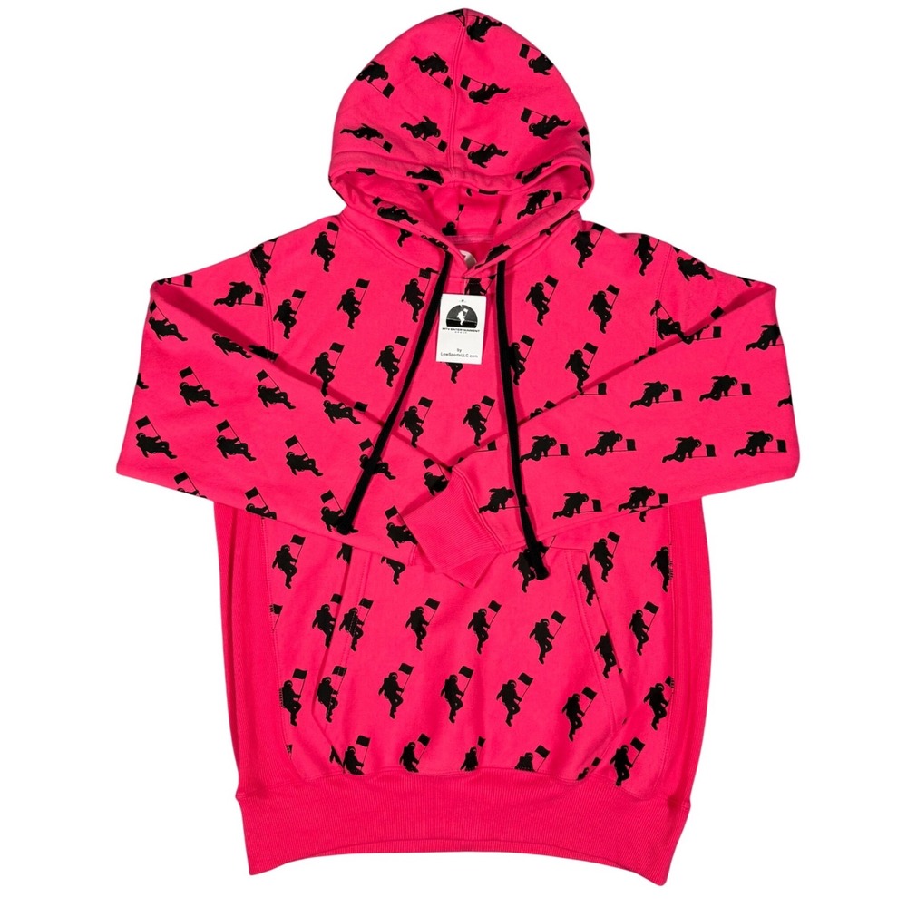 MTV Entertainment Group Moonman All Over Print Pink Hoodie Sweatshirt Small NWT